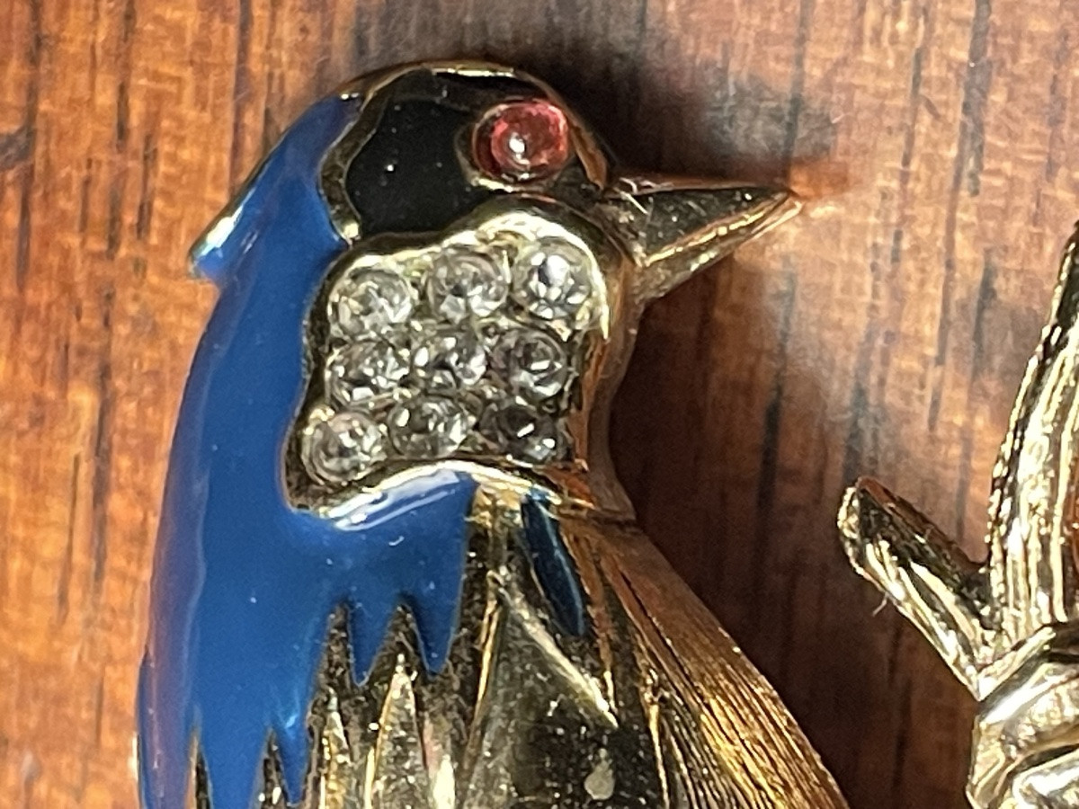 BROCHE COUTURE DE LA MAISON CARVEN MODÈLE OISEAU BRANCHÉ-photo-4