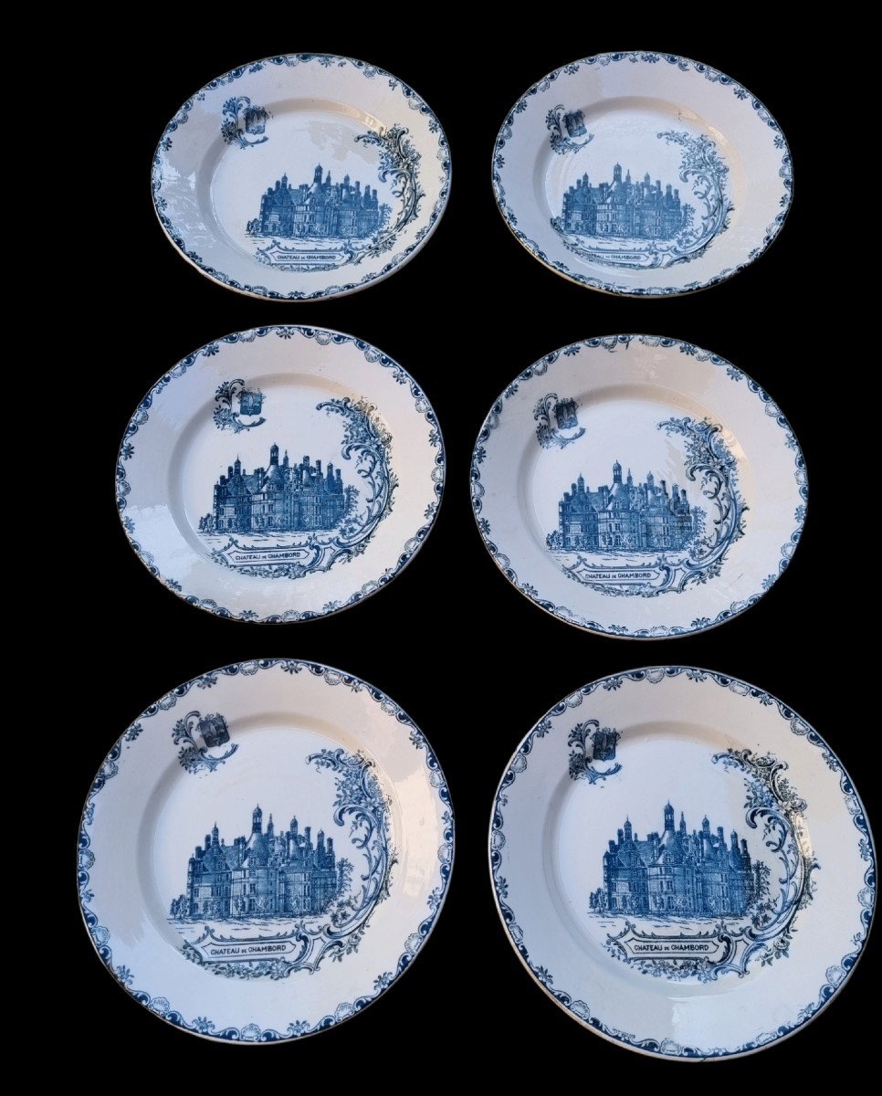 Clairefontaine Earthenware Tableware, Châteaux Pattern, Chantilly Chambord Tableware -photo-2