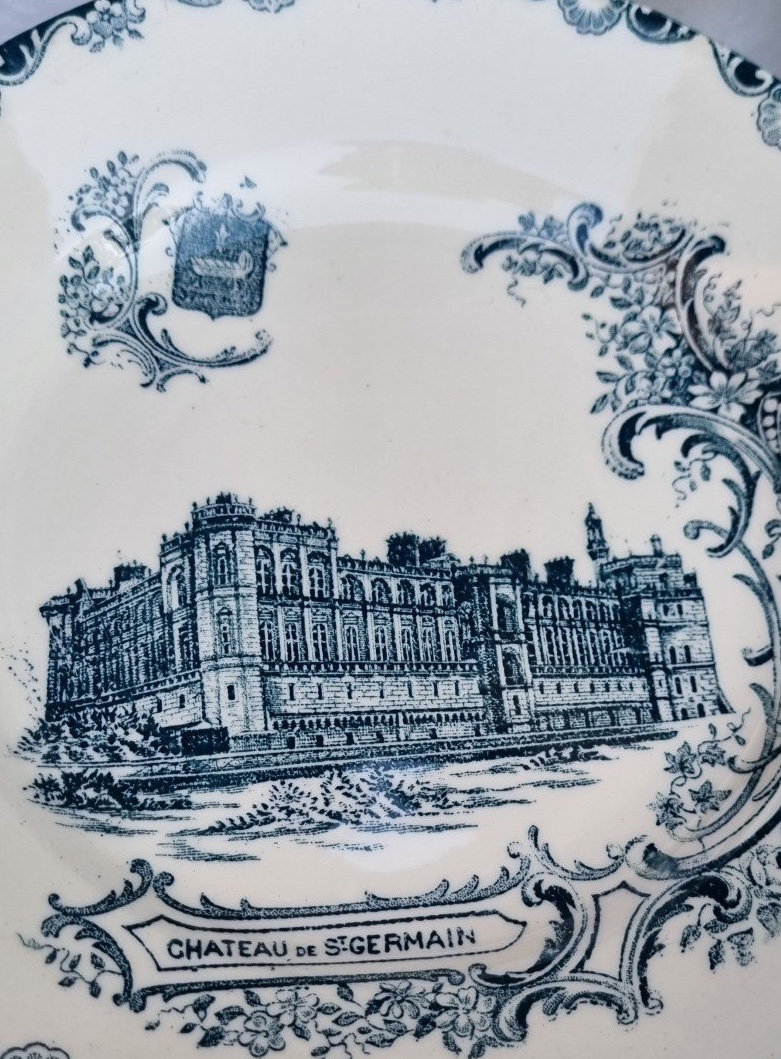 Clairefontaine Earthenware Tableware, Châteaux Pattern, Chantilly Chambord Tableware -photo-3