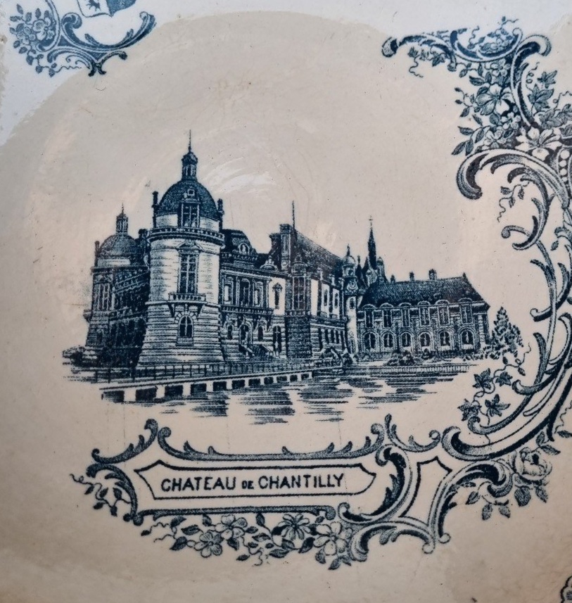 Clairefontaine Earthenware Tableware, Châteaux Pattern, Chantilly Chambord Tableware -photo-4