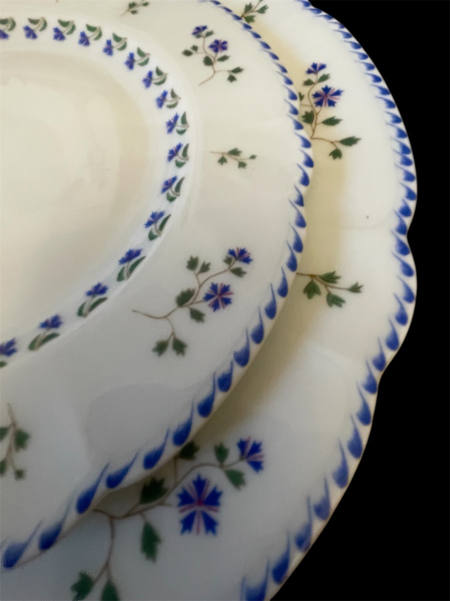 Haviland Tableware, Blueberry Pattern, Mozart Shape, Limoges Porcelain -photo-2