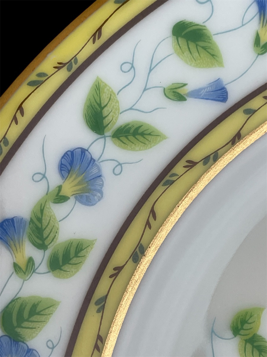 SERVICE DE TABLE DE LA MAISON RAYNAUD MODÈLE LISERONS EN PORCELAINE DE LIMOGES DÉCOR SÈVRES  -photo-1