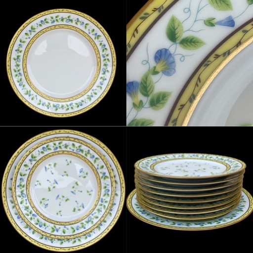 SERVICE DE TABLE DE LA MAISON RAYNAUD MODÈLE LISERONS EN PORCELAINE DE LIMOGES DÉCOR SÈVRES  