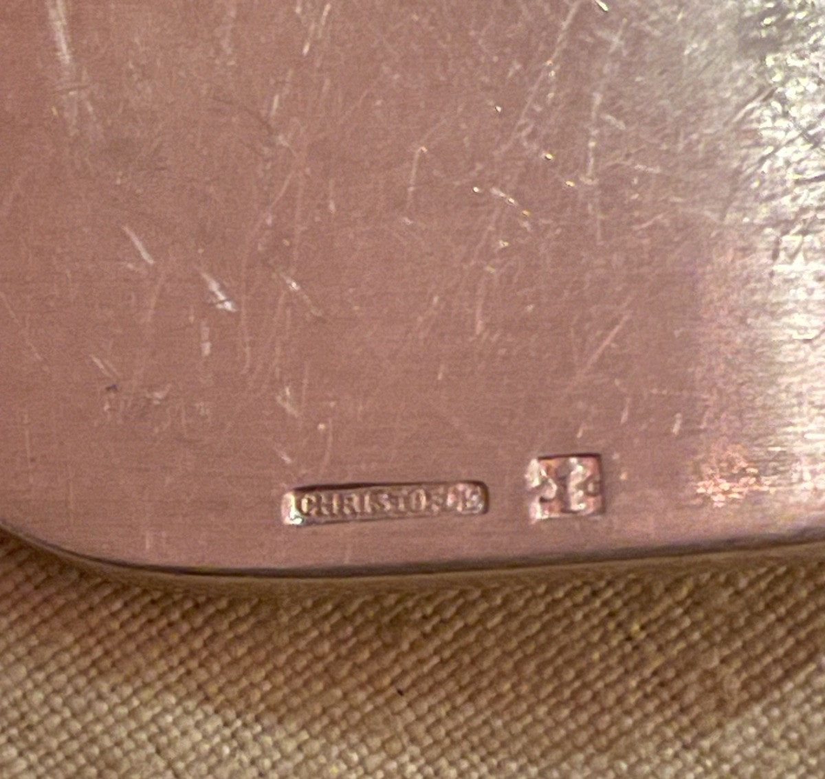 Set Of 6 Knife Rests From The Christofle House By Luc Lanel, Racket Ondulation Model, 1930-photo-7