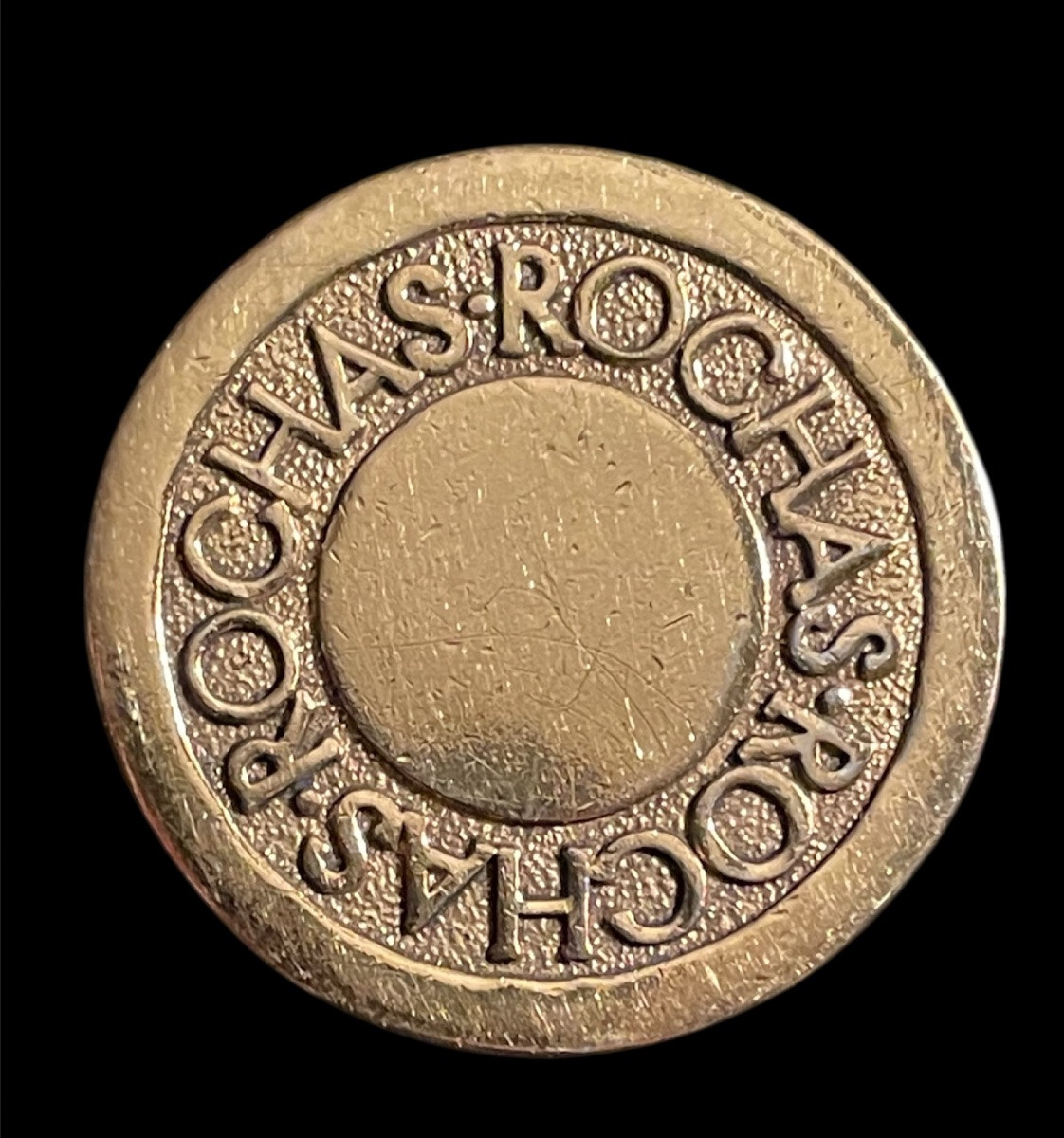 Rochas Couture Brooch In Patinated Gold-golden Metal-photo-2