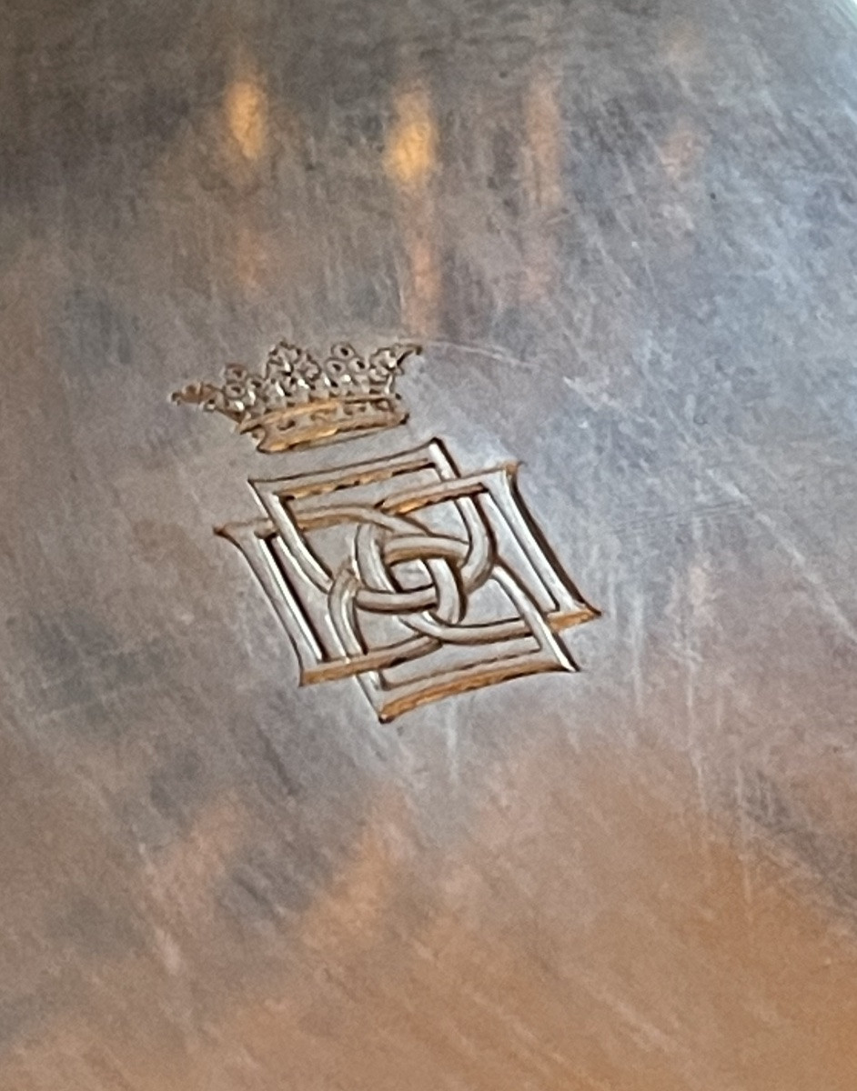 NÉCESSAIRE DE TOILETTE EN ARGENT ET CRISTAL DE GUSTAVE KELLER PARIS COURONNE DE MARQUIS BLASON -photo-6