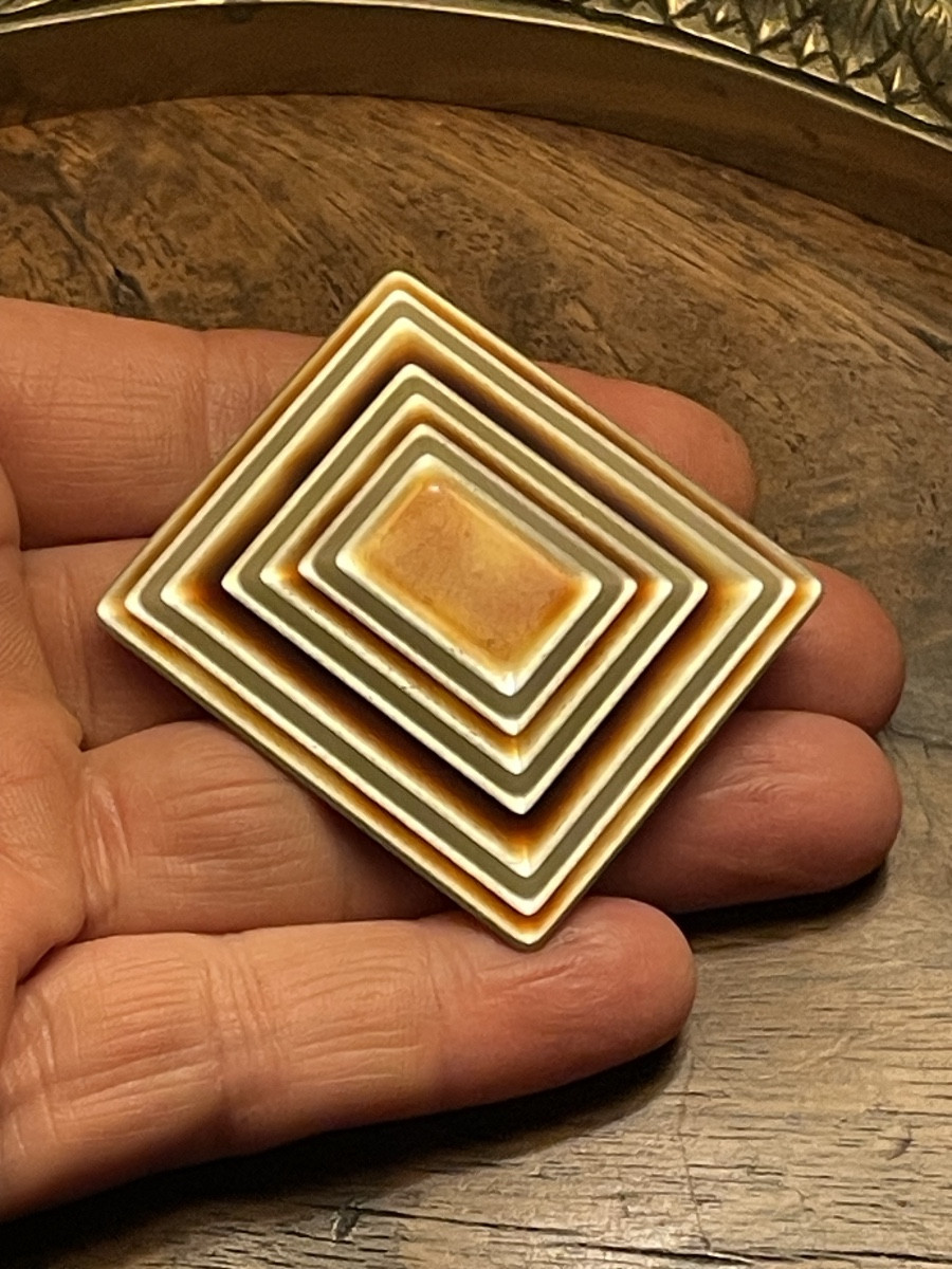 Léa Stein Paris Geometric Brooch Art Deco Couture Jewelry-photo-3