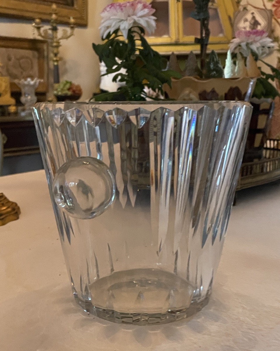 Champagne Bucket From The Baccarat Crystal Works, France. -photo-2