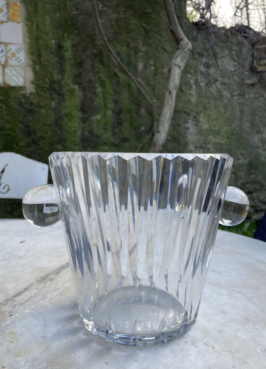 Champagne Bucket From The Baccarat Crystal Works, France. -photo-8
