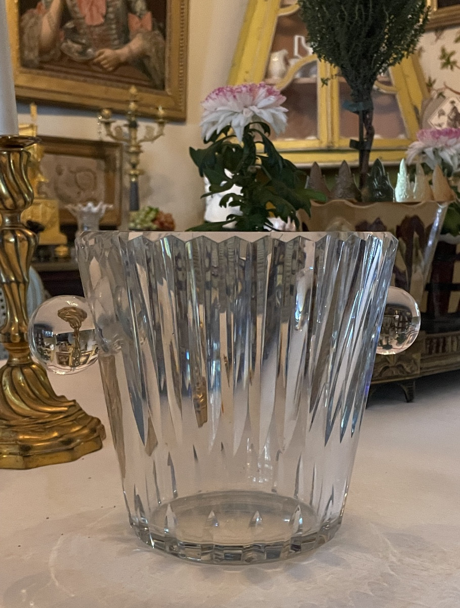 Champagne Bucket From The Baccarat Crystal Works, France. 