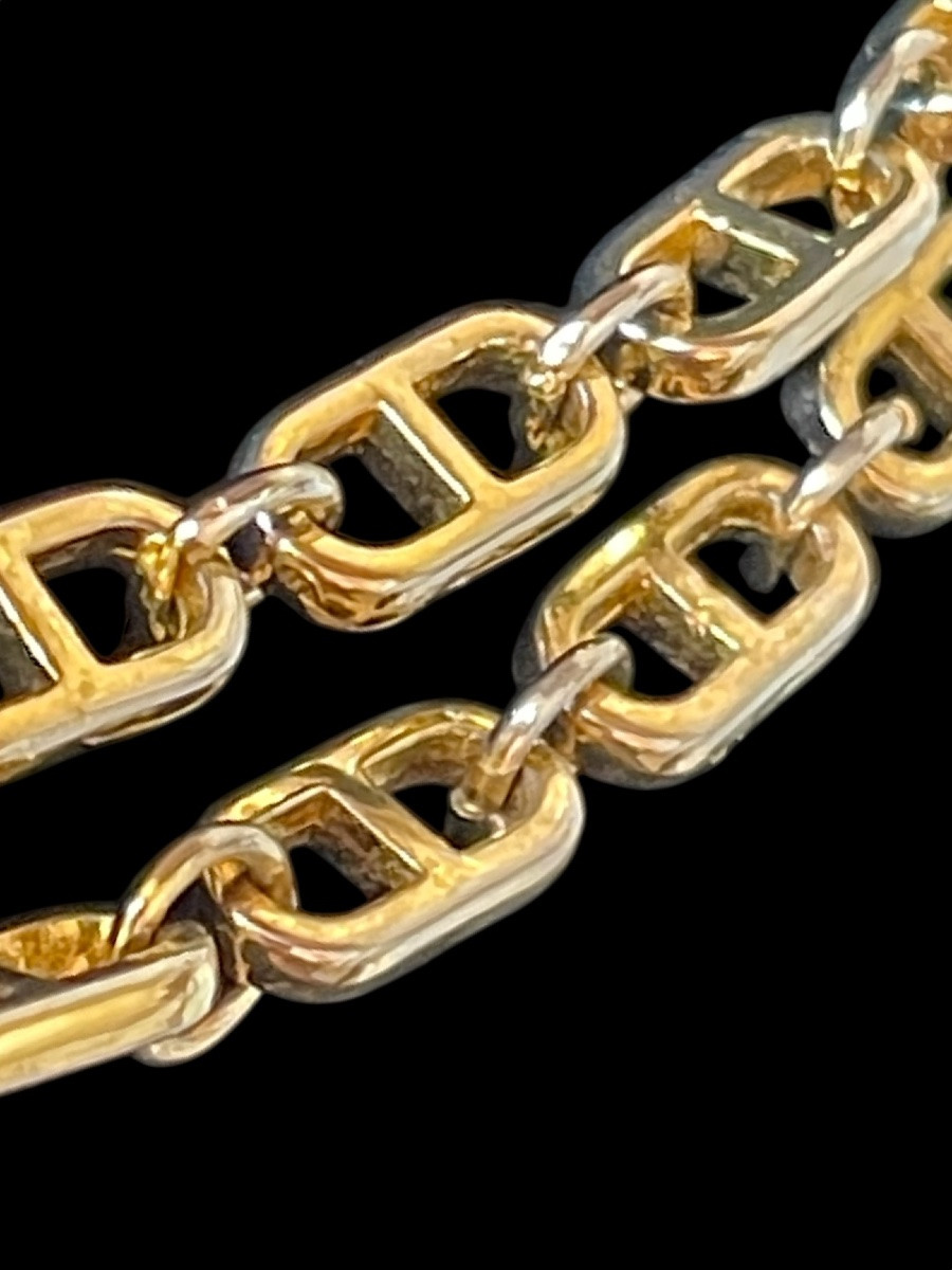 SAUTOIR  DE LA MAISON GUY LAROCHE EN MÉTAL DORÉ VINTAGE 1970 BIJOUX  COUTURE -photo-2