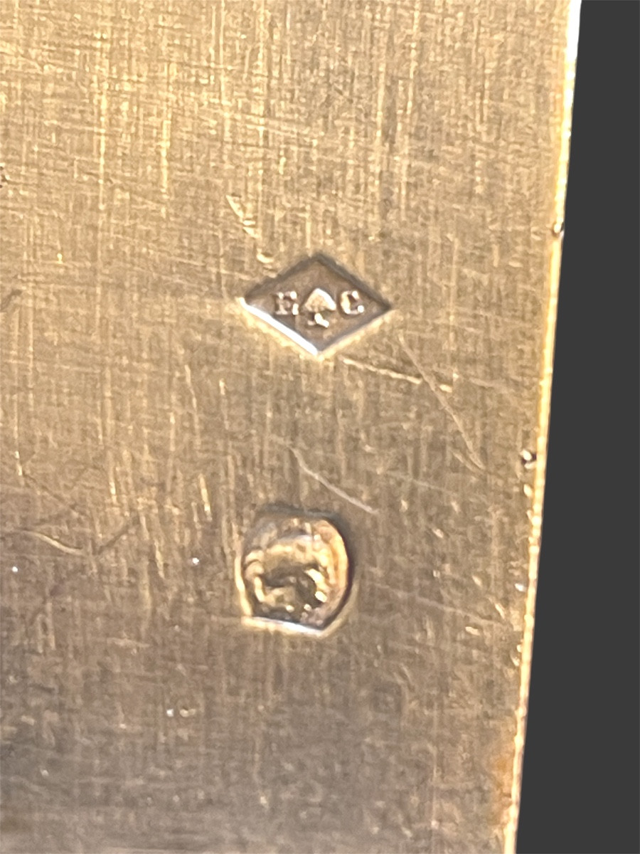 SÉRIE DE 6 COUTEAUX À FRUITS OU ENTREMETS ARGENT MASSIF  POINÇON MINERVE STYLE LOUIS XVI  -photo-4