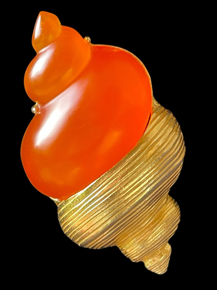 BROCHE DE LA MAISON CHRISTIAN DIOR PARFUMS BIJOU COUTURE  PAR ROBERT GOSSENS ANNÉES 90-photo-8