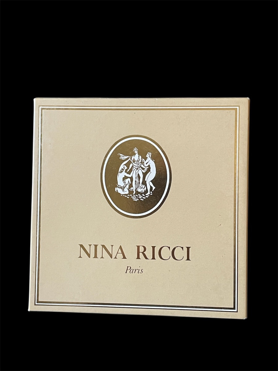 Nina Ricci Necklace And Clip Set In Gold-plated Metal, Vintage Couture Jewelry-photo-7