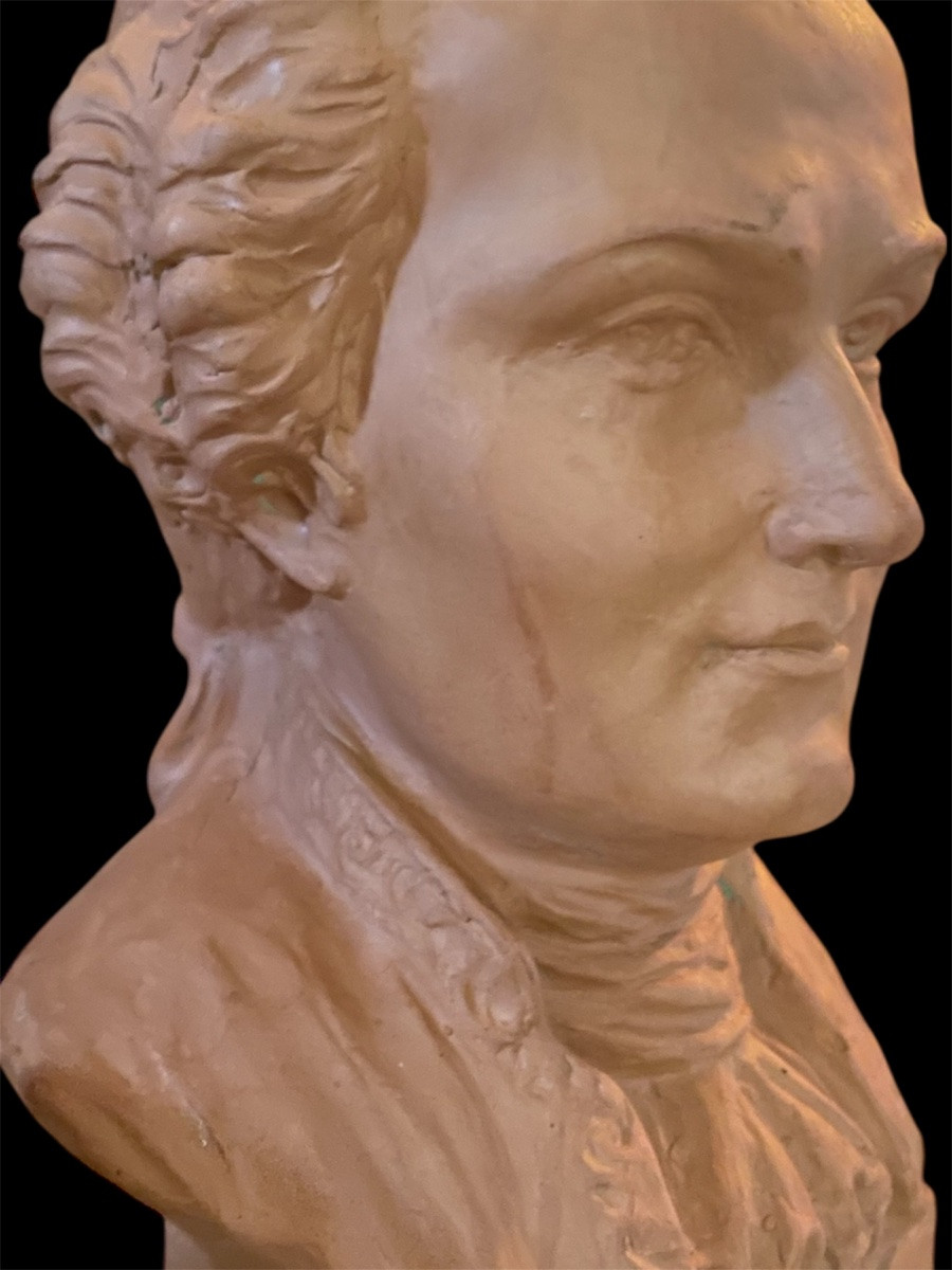 Terracotta Bust Of Mozart By Henri Onesto -photo-4