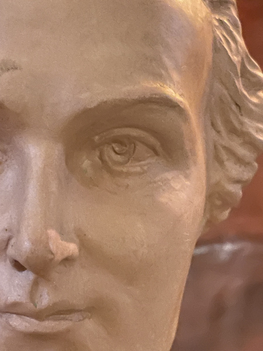 Terracotta Bust Of Mozart By Henri Onesto -photo-7