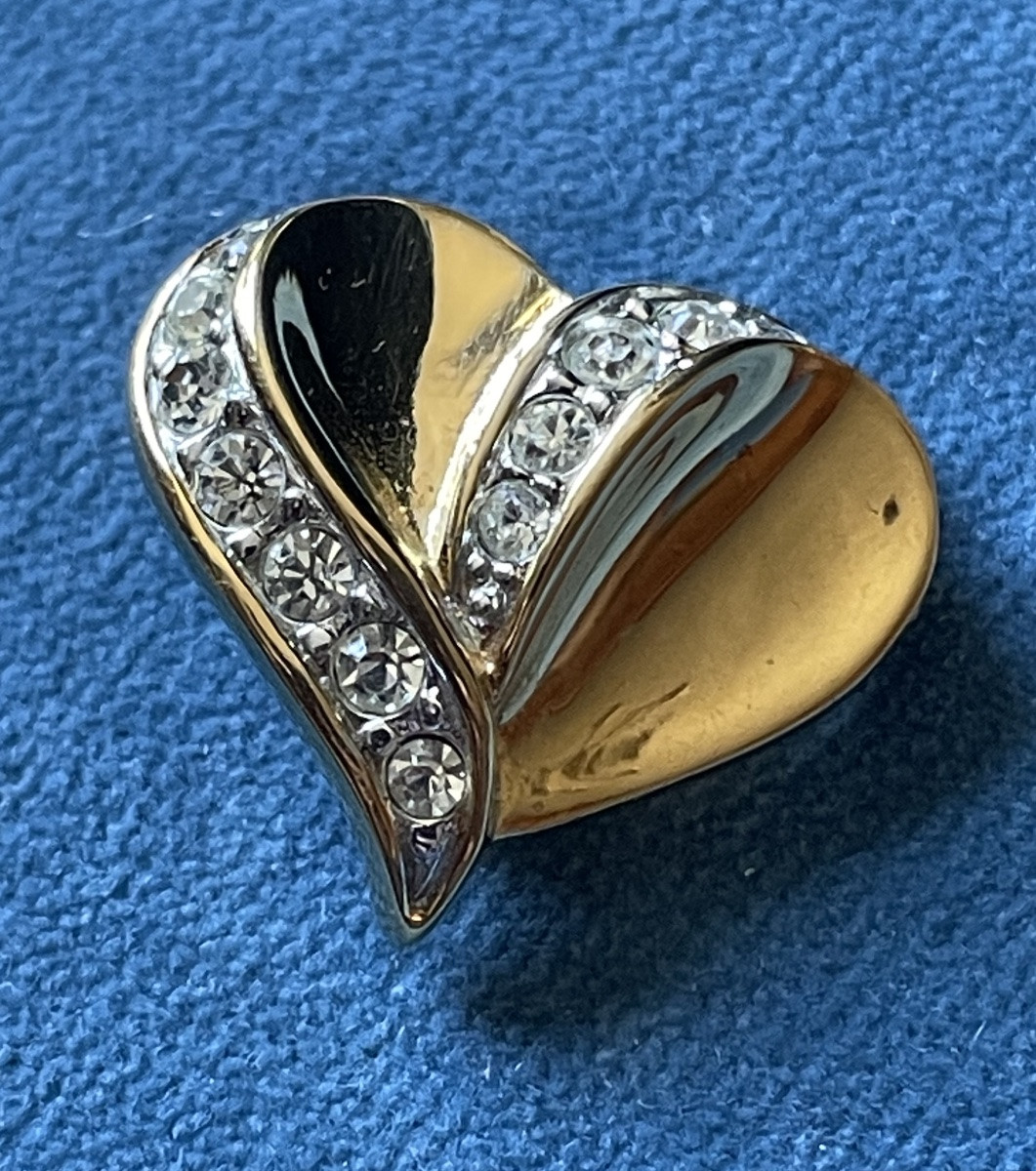 BOUCLES D'OREILLES CLIPS NINA RICCI EN MÉTAL DORÉ ET STRASS  VINTAGE BIJOUX ESPRIT COUTURE-photo-2