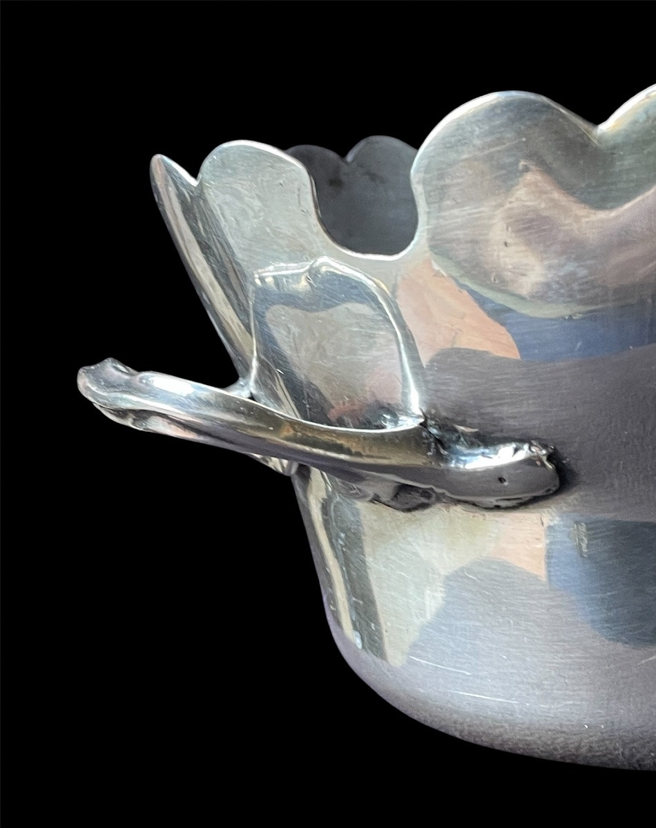 VERRIÈRE AUX ARMES  DU COMTE DE LAISTRE ET DE FONTENAY  MAISON CHRISTOFLE  ARMOIRIES BLASON -photo-4