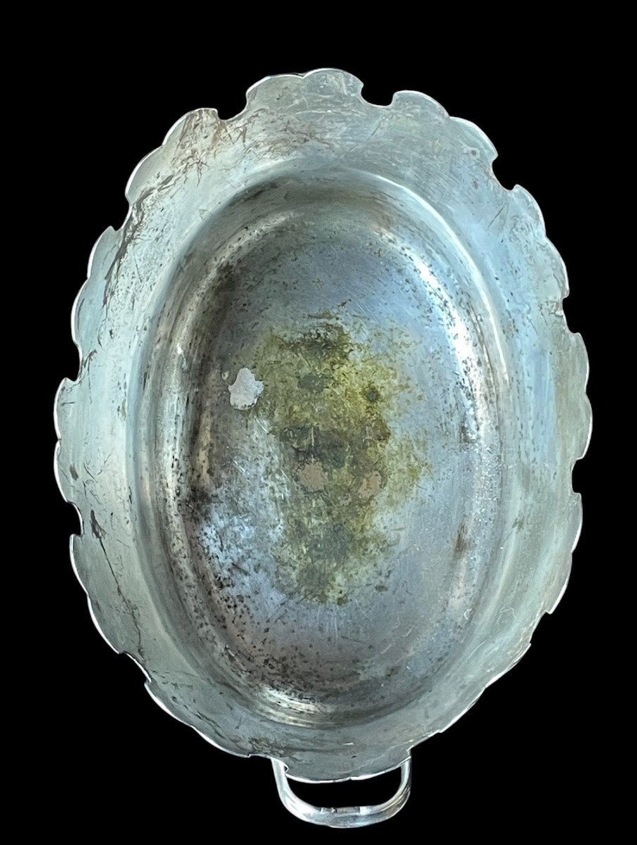 VERRIÈRE AUX ARMES  DU COMTE DE LAISTRE ET DE FONTENAY  MAISON CHRISTOFLE  ARMOIRIES BLASON -photo-1