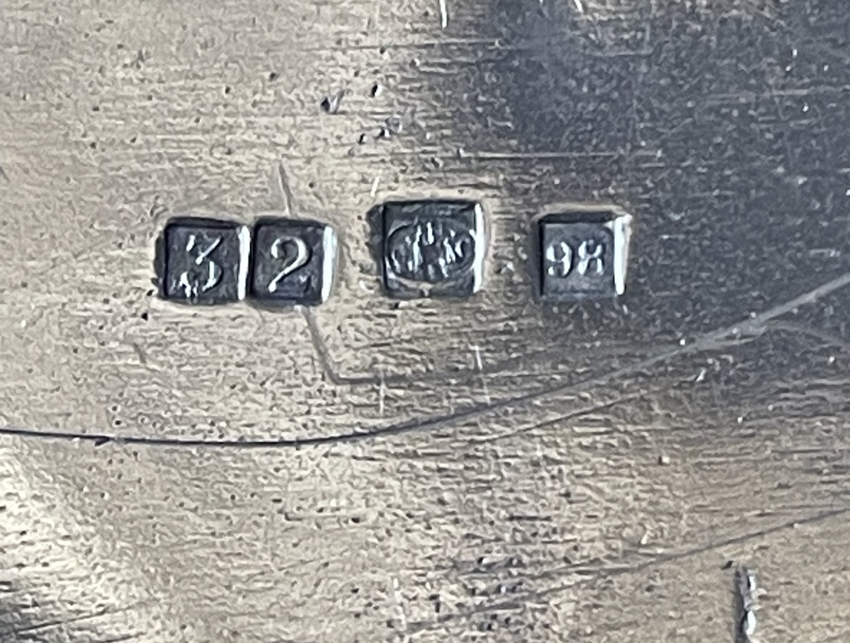 VERRIÈRE AUX ARMES  DU COMTE DE LAISTRE ET DE FONTENAY  MAISON CHRISTOFLE  ARMOIRIES BLASON -photo-4