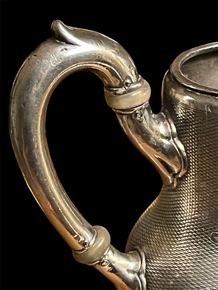 POT À LAIT  AUX CHIFFRES  D'HENRI V COMTE DE CHAMBORD SOUVENIR HISTORIQUE NOBLE COURONNE -photo-4