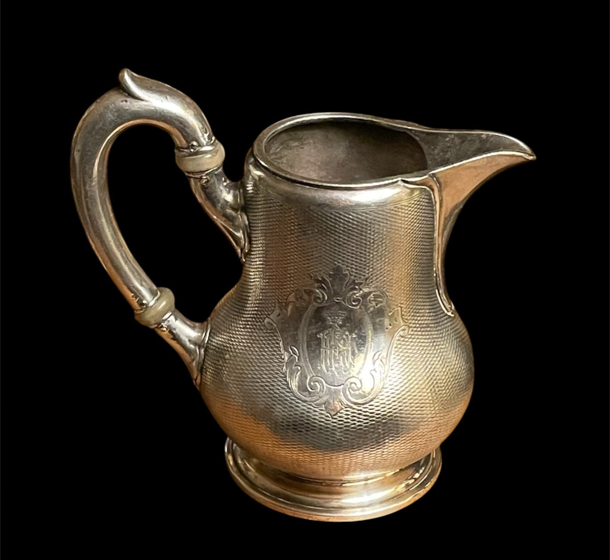 POT À LAIT  AUX CHIFFRES  D'HENRI V COMTE DE CHAMBORD SOUVENIR HISTORIQUE NOBLE COURONNE -photo-2