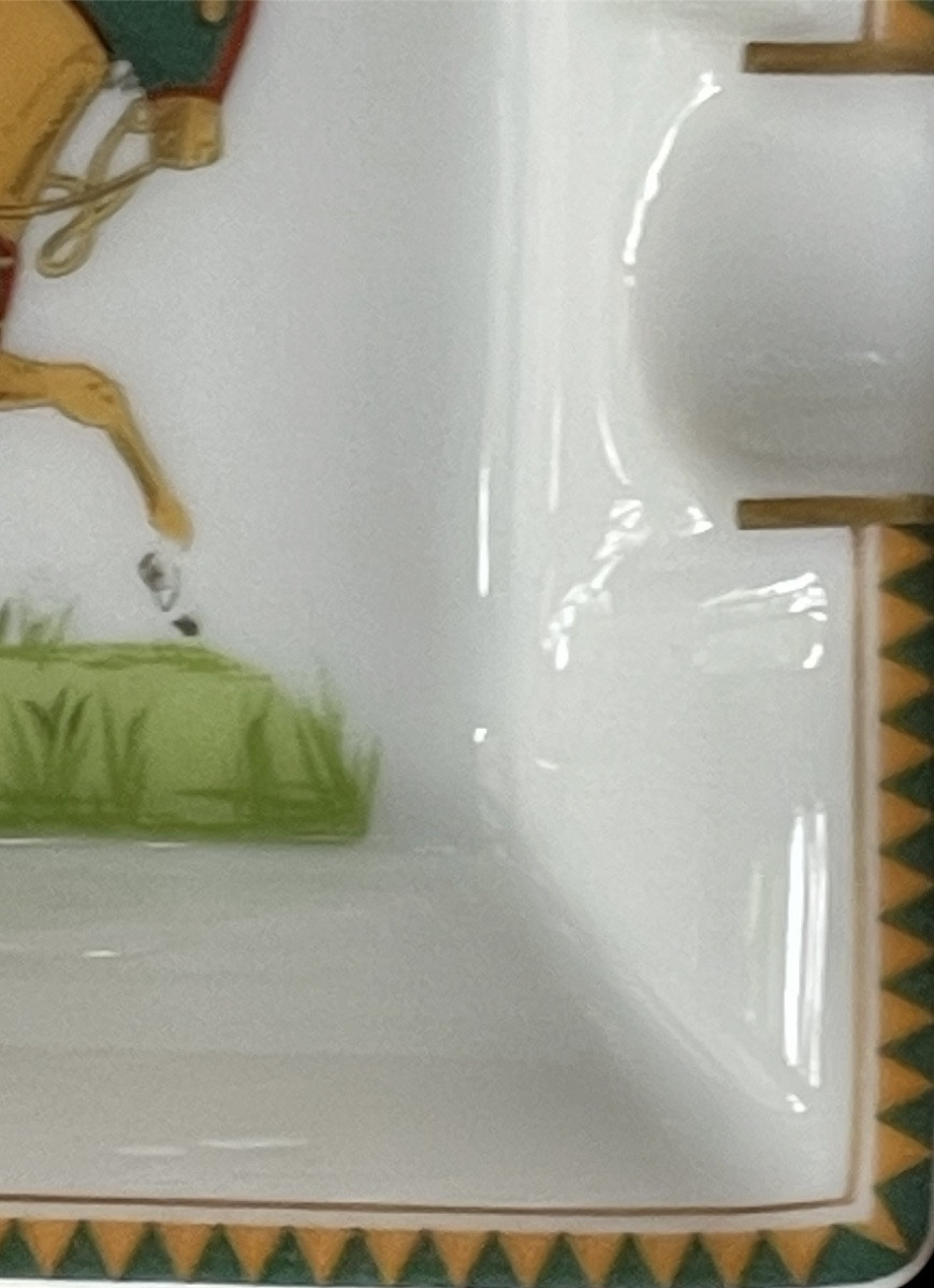 Set Of 2 Mini Porcelain Ashtrays By Maison Hermès-photo-5