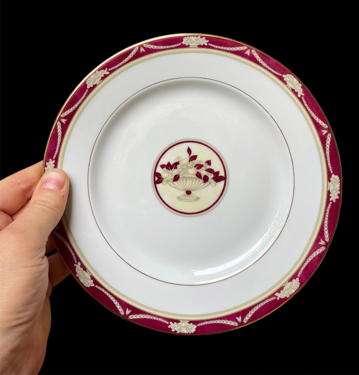 SERVICE DE TABLE DE LA MAISON PHILIPPE DESHOULIÈRES MODÈLE AMBOISE PORCELAINE DE LIMOGES FRANCE-photo-3