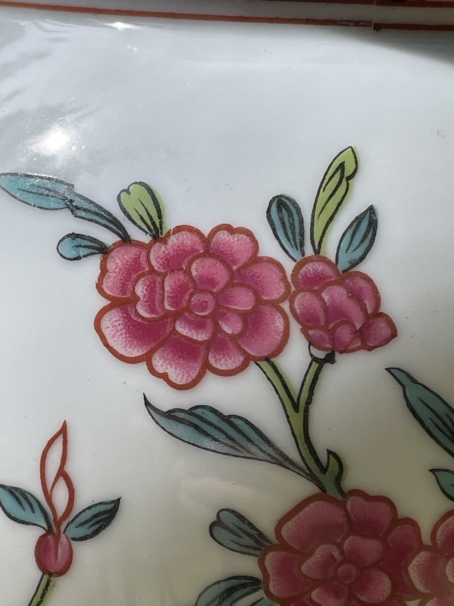 VASE DE LA MAISON BERNARDAUD EN PORCELAINE DE LIMOGES DÉCOR ASIATIQUE AUX OISEAUX -photo-7