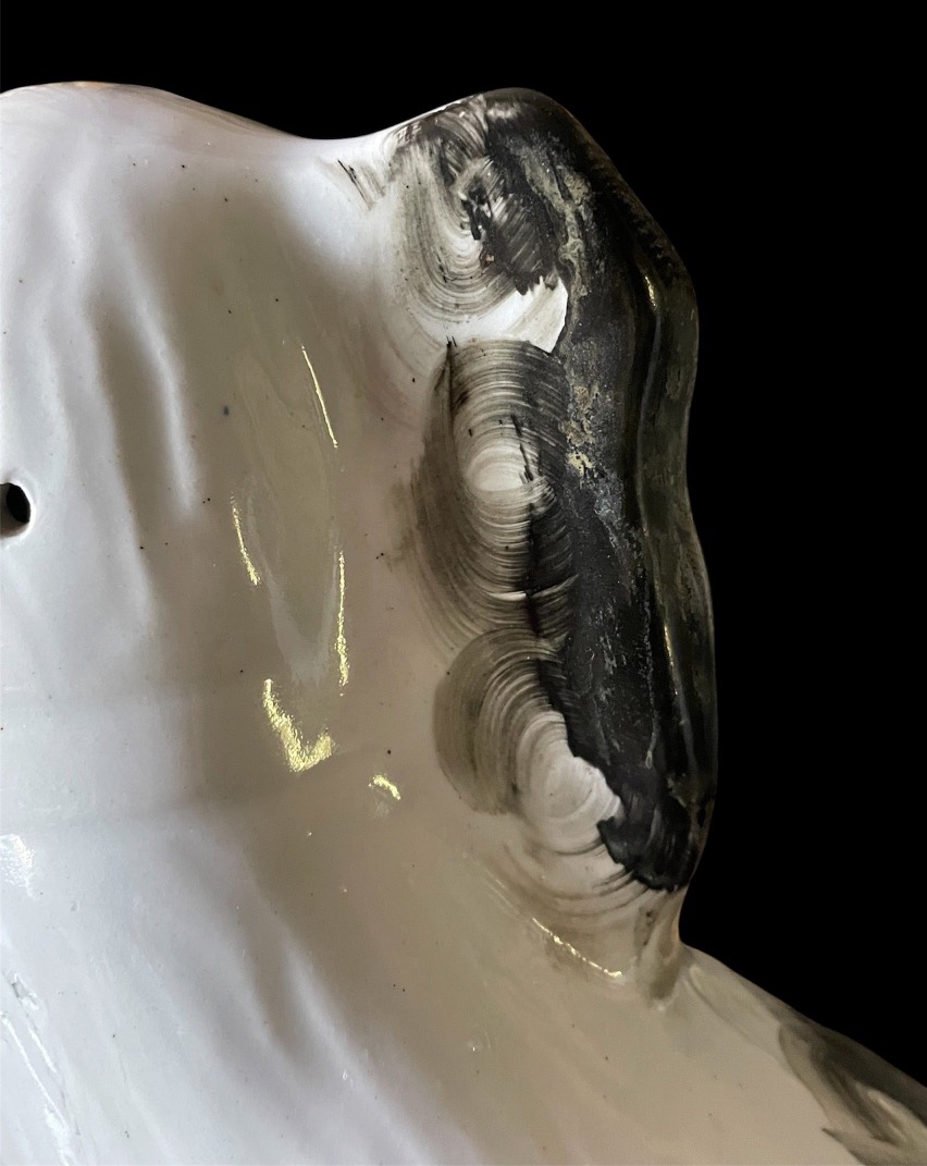PAIRE DE CHIENS EN CÉRAMIQUE STAFFORDSHIRE ANGLETERRE XIXᵉ SIÈCLE ÉPOQUE VICTORIENNE -photo-6