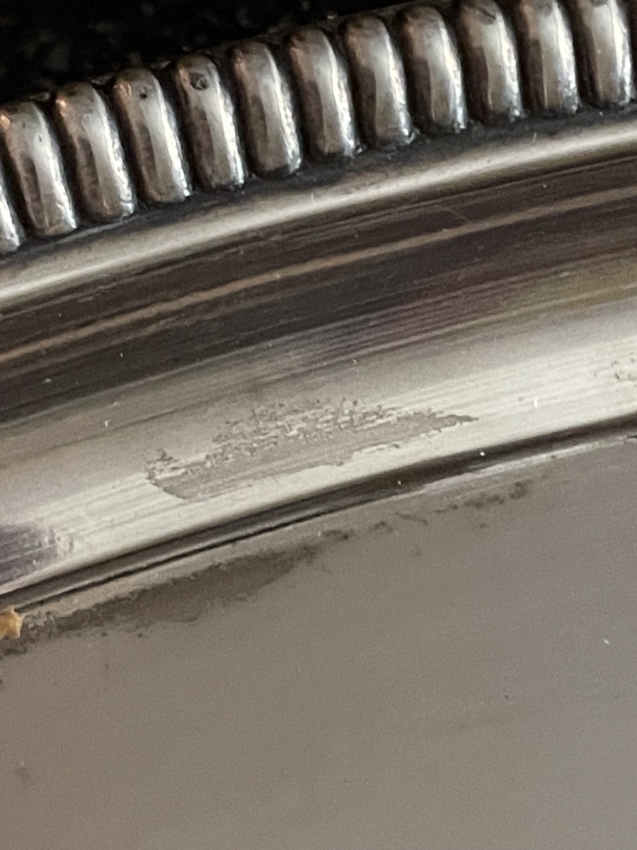 SURTOUT DE TABLE OVALE EN MÉTAL ARGENTÉ À LA COURONNE DE VICOMTE ANGLAIS ARISTOCRATIE NOBLESSE-photo-3