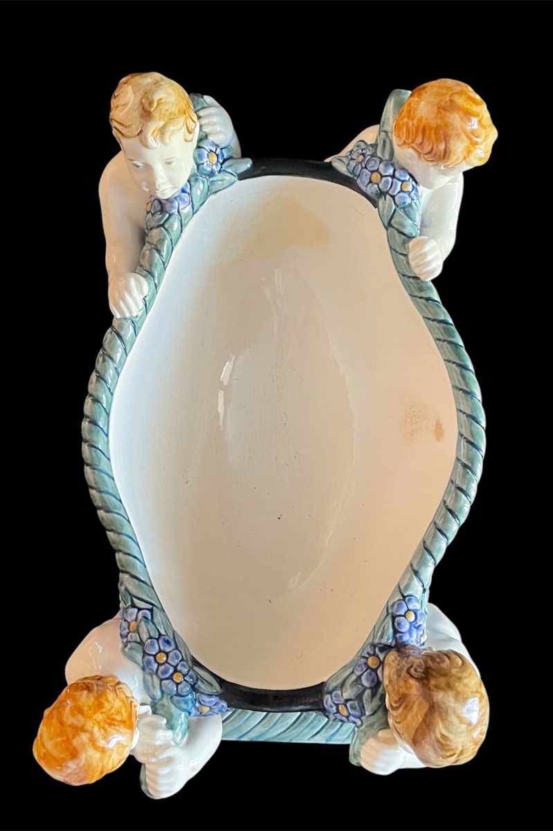 Art Nouveau (jugendstil) Majolica Planter, Manufaktur Karlsruhe, Circa 1905–1908 -photo-5