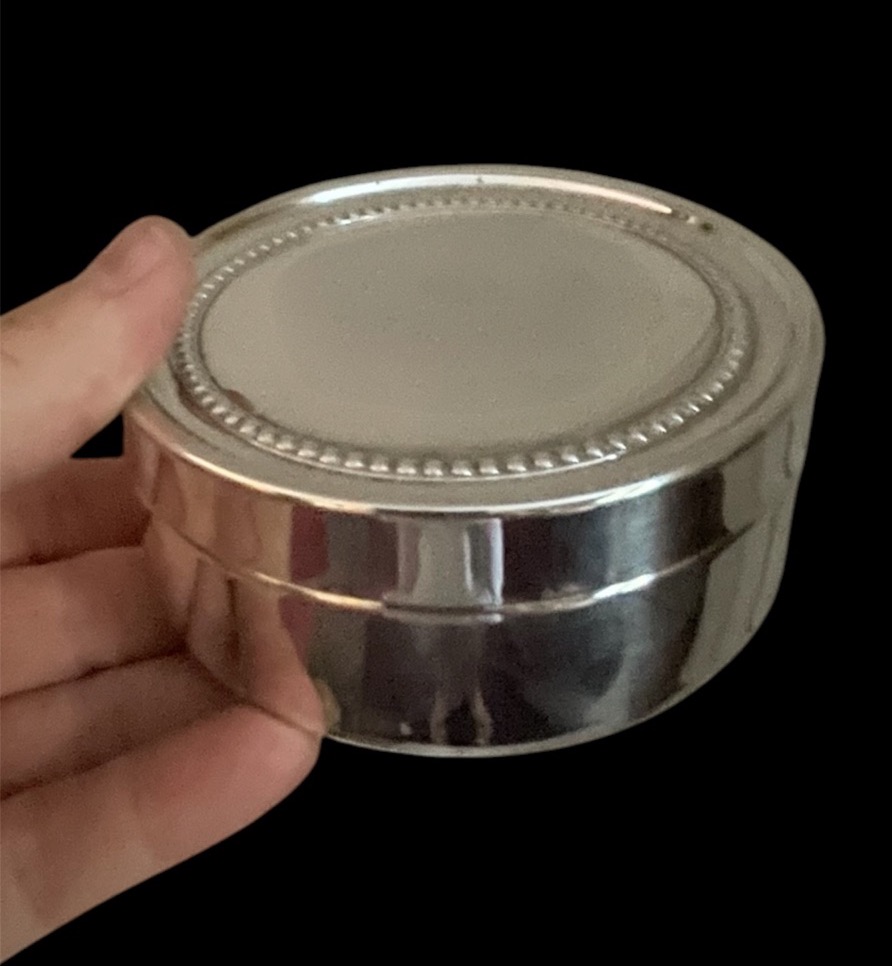 Pair Of Nesting Candy Jars In Silver-plated Metal By Christian Dior, Circa 1970 -photo-5