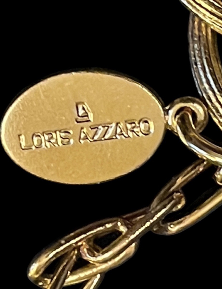Loris Azzaro Home Accessories Set: Pair Of Charms Bracelets And Earring Clips, Circa 1980-photo-4
