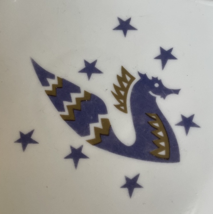 Set Of 4 Bernardaud Limoges Dessert Plates For Air France Concorde By Jean Picart "le Doux"-photo-6