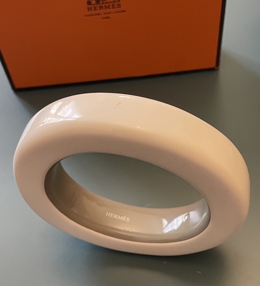 BRACELET JONC DE LA MAISON HERMÈS MODÈLE ARIODANTE EN BOIS LAQUÉ TAILLE S  AVEC BOÎTE