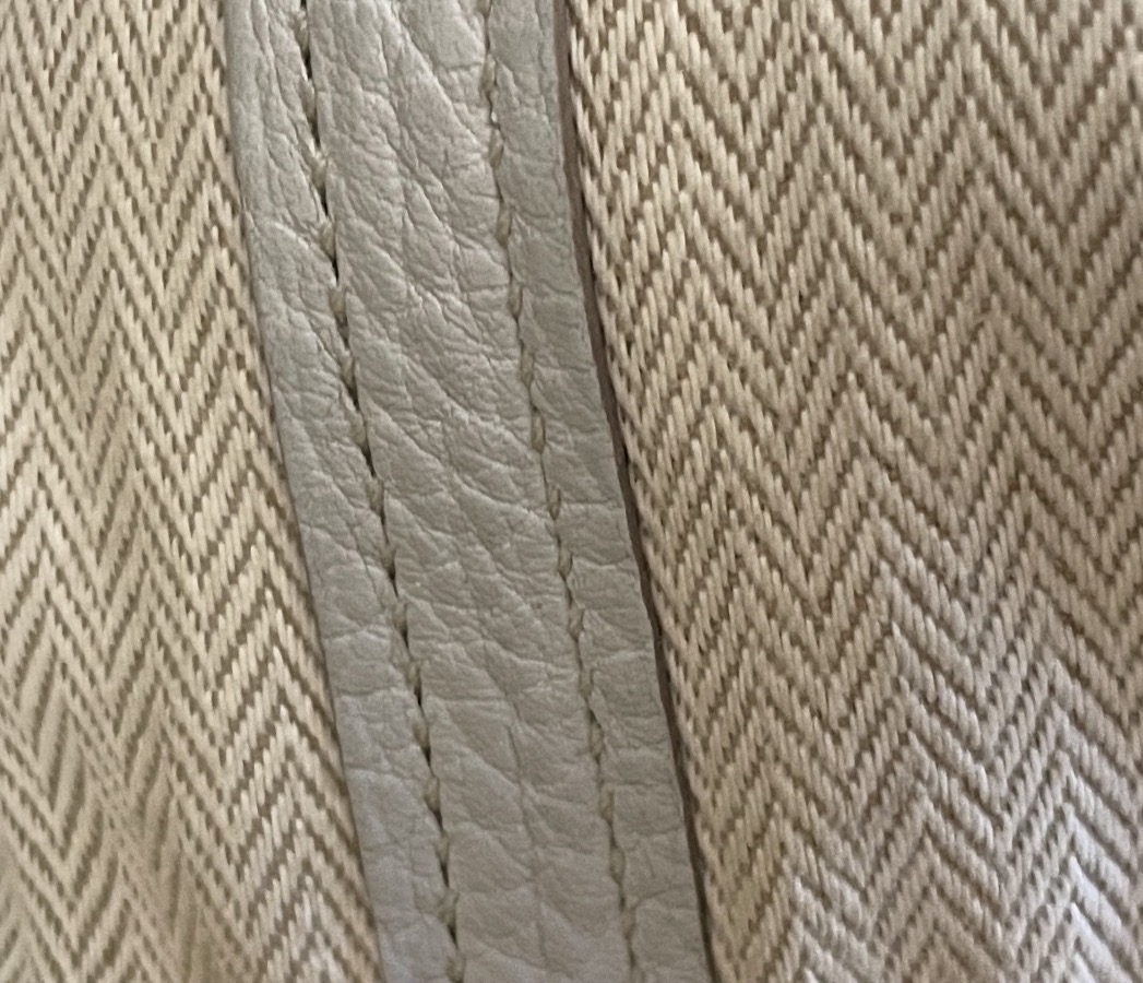 Hermès Garden Party Bag In Pearl-gray Négonda Calfleather, 36 Cm -photo-2