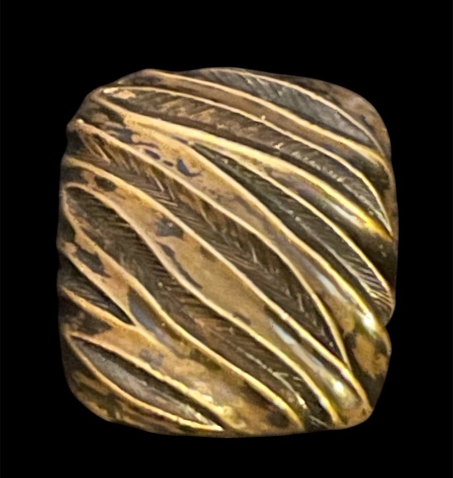 PAIRE DE BOUCLES D'OREILLES CLIPS COUTURE MODELE ARTY DE LA MAISON YVES SAINT LAURENT 1980  YSL-photo-1