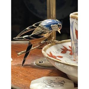 BROCHE COUTURE DE LA MAISON CARVEN MODÈLE OISEAU BRANCHÉ