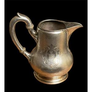 POT À LAIT  AUX CHIFFRES  D'HENRI V COMTE DE CHAMBORD SOUVENIR HISTORIQUE NOBLE COURONNE 