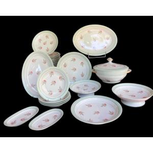 SERVICE  DE TABLE CHARLES AHRENFELDT  EN PORCELAINE  DE LIMOGES  37 PIÈCES 