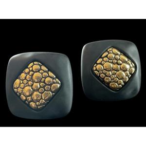 Sewing Clips From Givenchy Paris New York, 1980s, Earrings