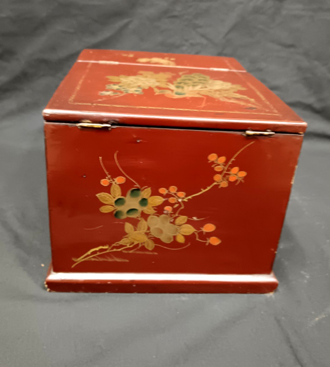 Coffret à bijoux en laque Japon fin 19e siècle -photo-6