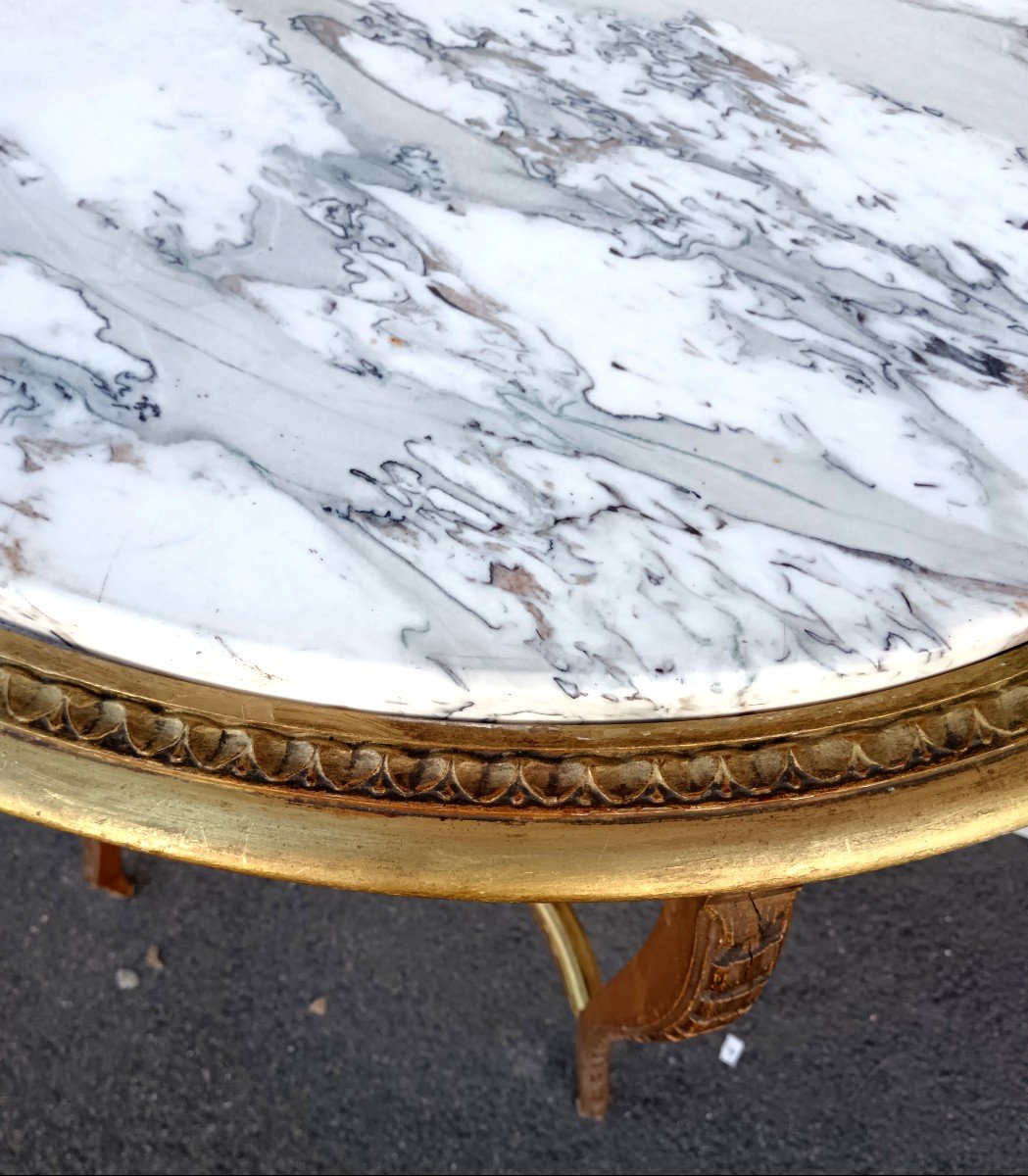 Table de salon en bois doré début 20e siècle-photo-4