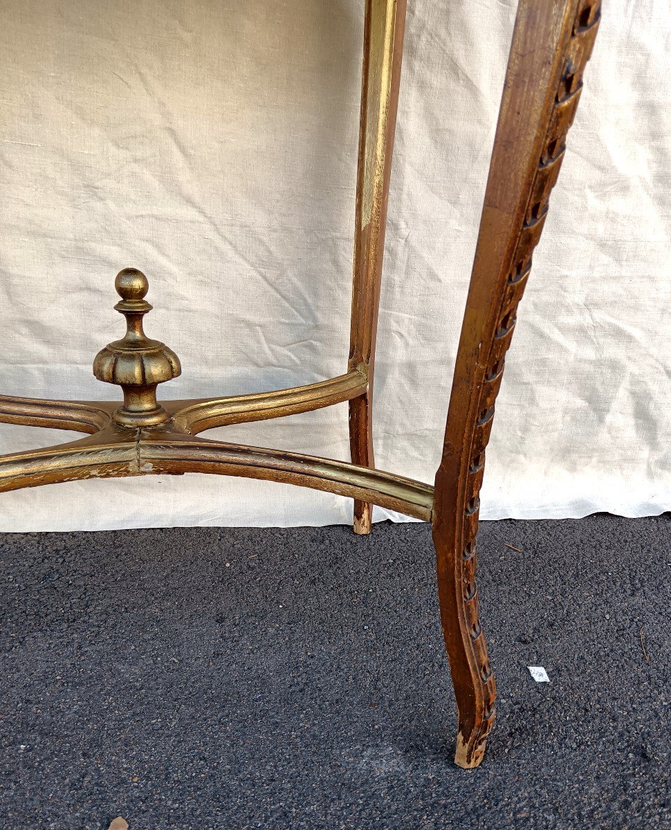 Table de salon en bois doré début 20e siècle-photo-4
