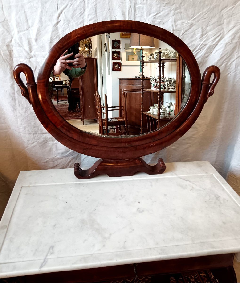 Restoration Period Mahogany Dressing Table-photo-2
