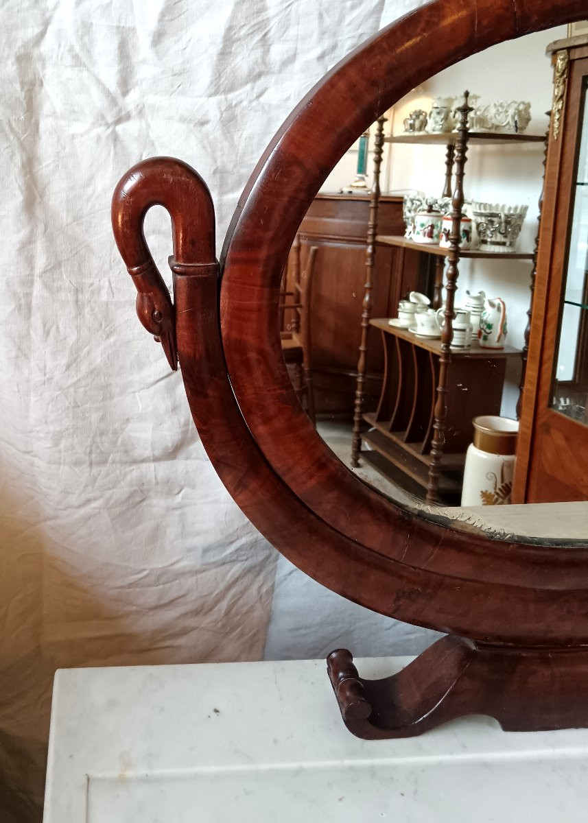 Restoration Period Mahogany Dressing Table-photo-3