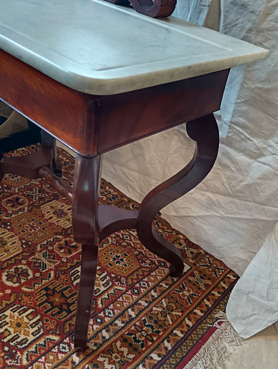 Restoration Period Mahogany Dressing Table-photo-2