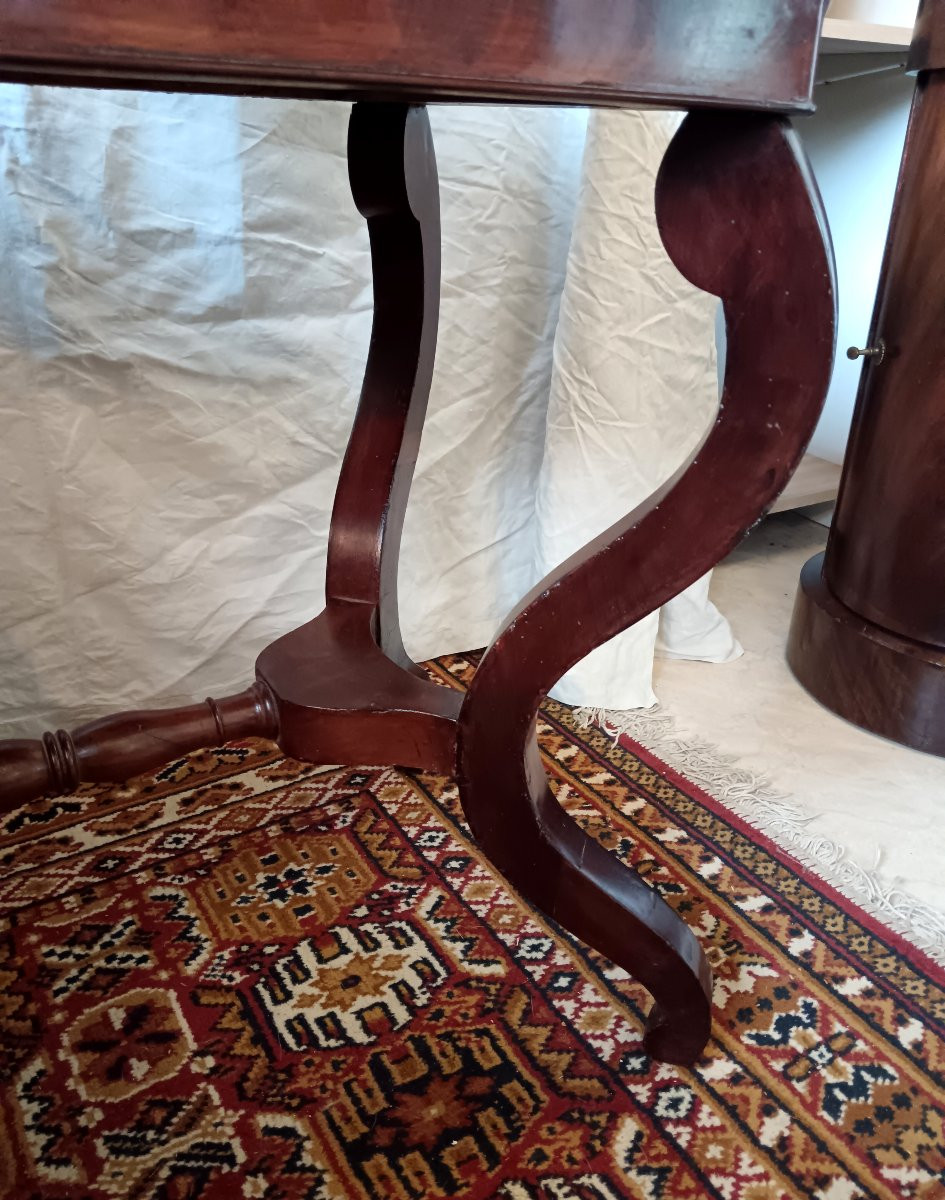 Restoration Period Mahogany Dressing Table-photo-4