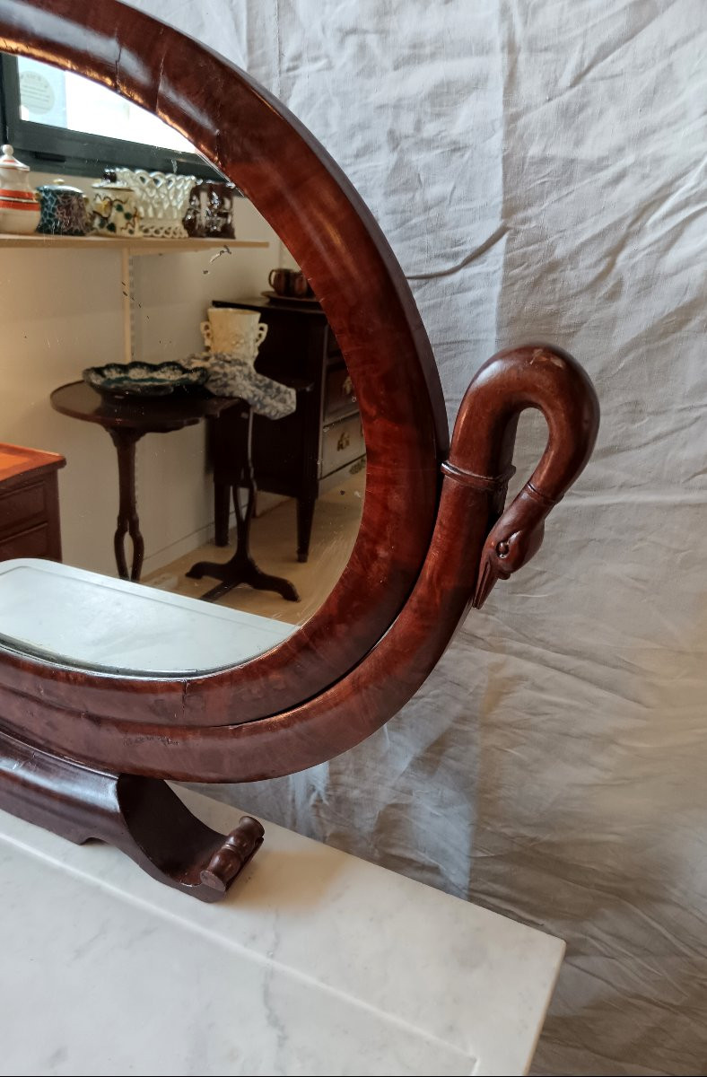 Restoration Period Mahogany Dressing Table-photo-6